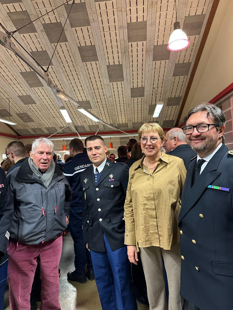 Cérémonie de la Sainte-Geneviève avec les compagnies de Nyons et de Pierrelatte