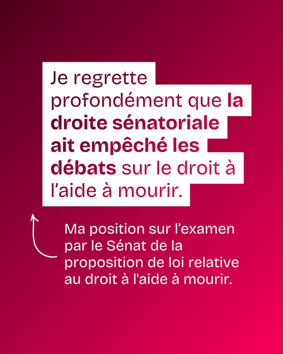 Explication de vote sur la loi sur l'aide à mourir
