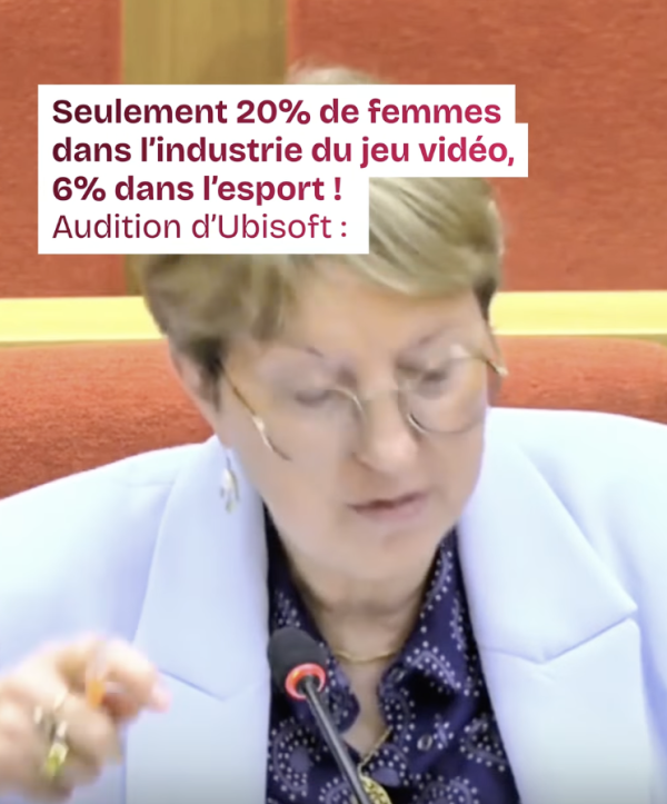 Femmes et jeux vidéo : audition d'Ubisoft par la délégation aux droits des femmes
