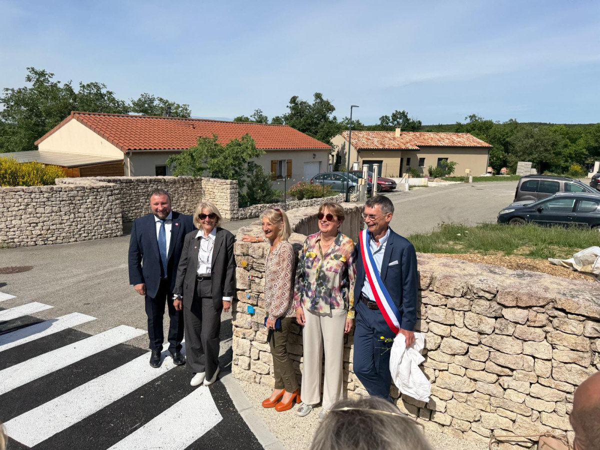 Inauguration de la nouvelle traverse de Montjoyer