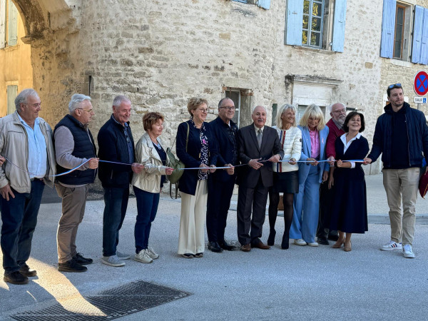 Inauguration des travaux de sécurisation et des aménagements à Taulignan