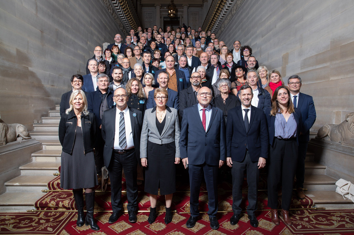 Les élu·es de la Drôme en visite au Sénat