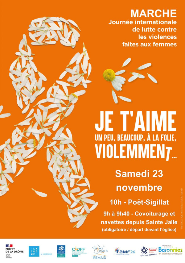 Rendez-vous le 23 novembre pour marcher contre les violences faites aux femmes