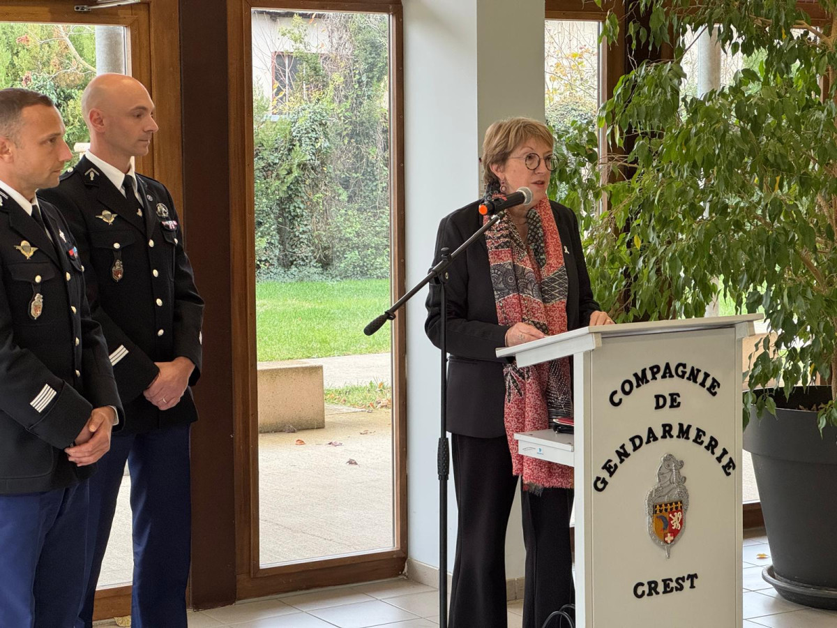 Sainte Geneviève avec les gendarmes de la compagnie de Crest