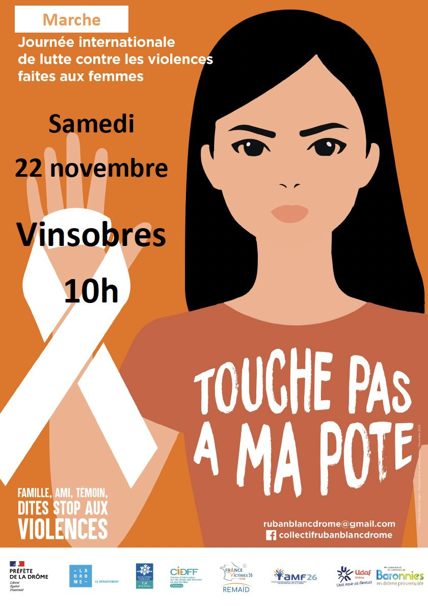 Samedi 22 novembre : marchons à Vinsobres contre les violences faites aux femmes