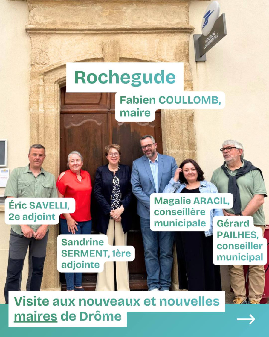 Tournée des nouveaux maires : Rochegude, Solérieux et Tulette
